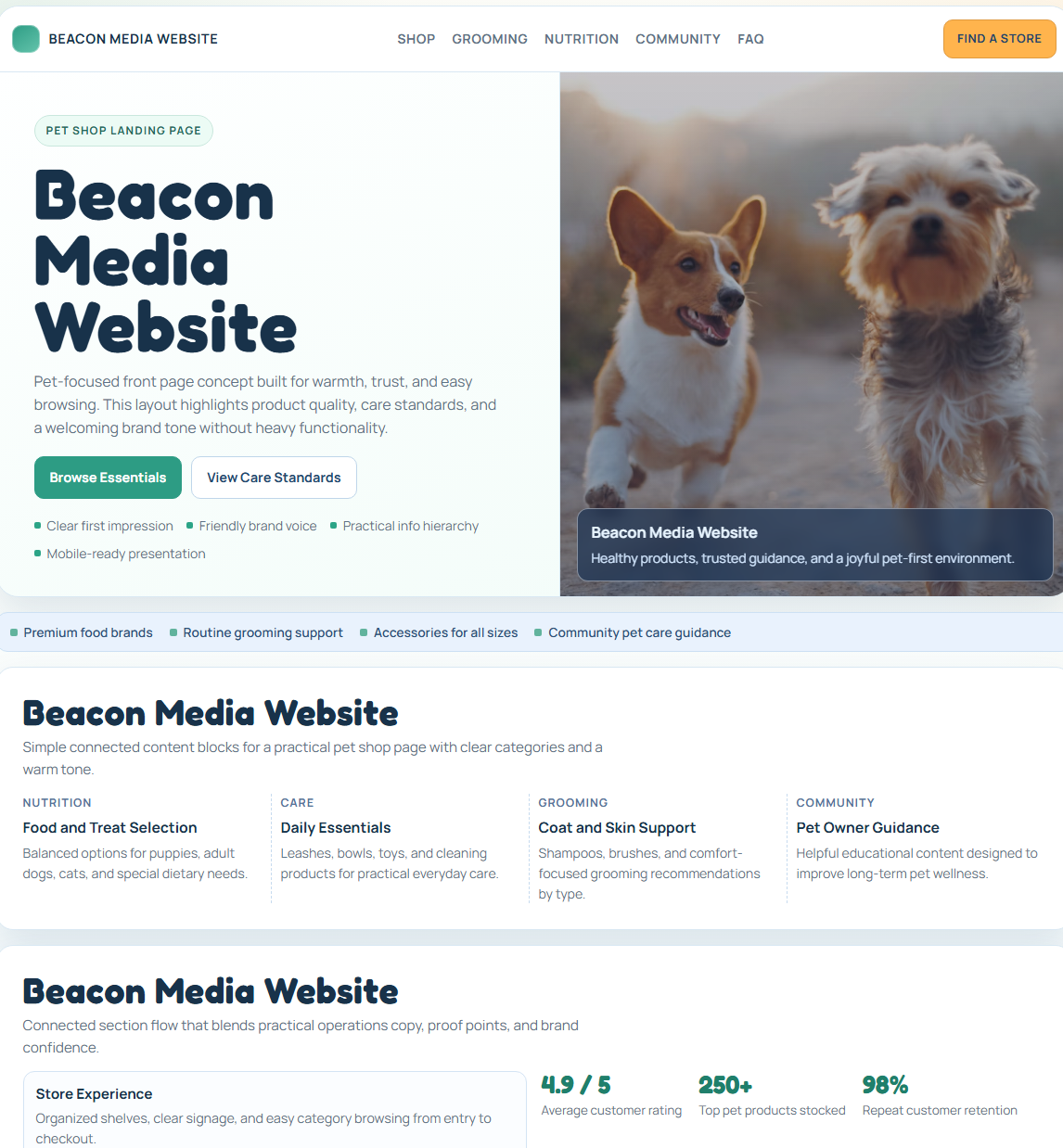 Accounting firm website preview